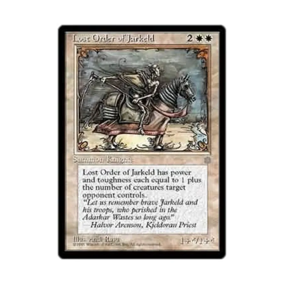 CCG Утерянный Орден Джаркельда (клавиша R), MTG - Ice Age
CCG Утерянный Орден Джаркельда (клавиша R), MTG - Ice Age