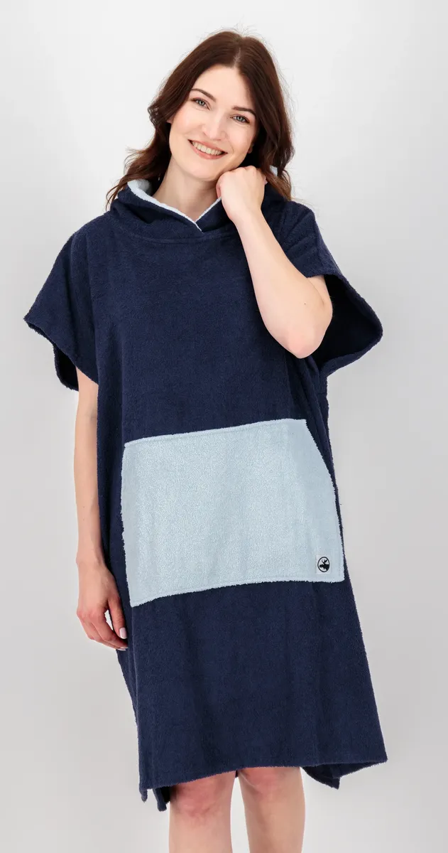 DEPROC Active Poncho "Пончо для ванны PARLEE BEACH", пончо для купания с большим карманом-кенгуру и внутренним карманом, синий
DEPROC Active Poncho "Пончо для ванны PARLEE BEACH", пончо для купания с большим карманом-кенгуру и внутренним карманом, синий