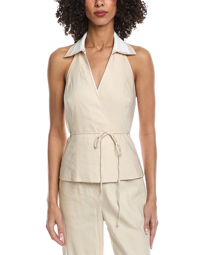 Топ SIMKHAI Campbell из льняной смеси, светло-коричневый
Топ SIMKHAI Campbell из льняной смеси, светло-коричневый