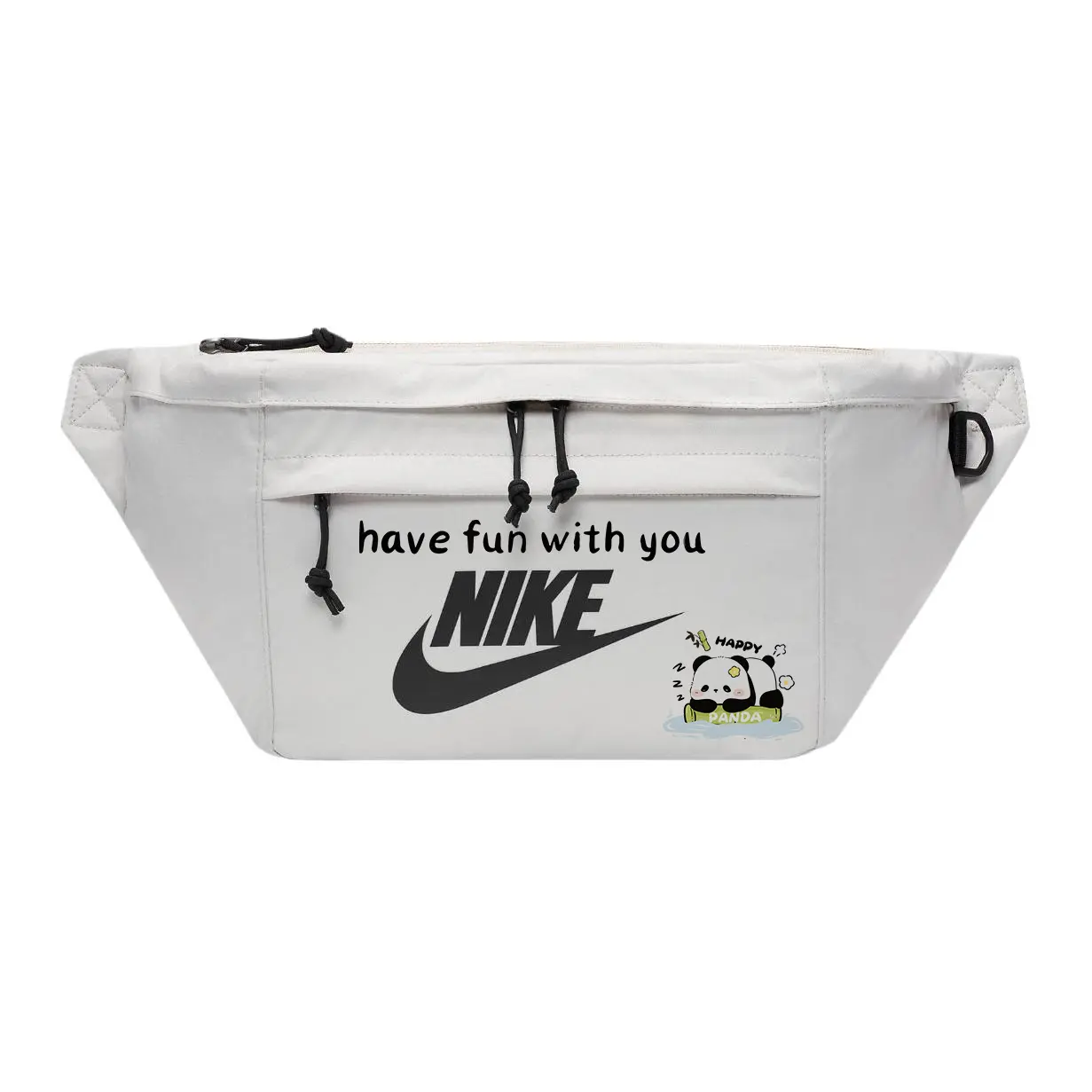 Nike Тканевая поясная сумка через плечо унисекс светло-бежевая, Panda Cute
Nike Тканевая поясная сумка через плечо унисекс светло-бежевая, Panda Cute