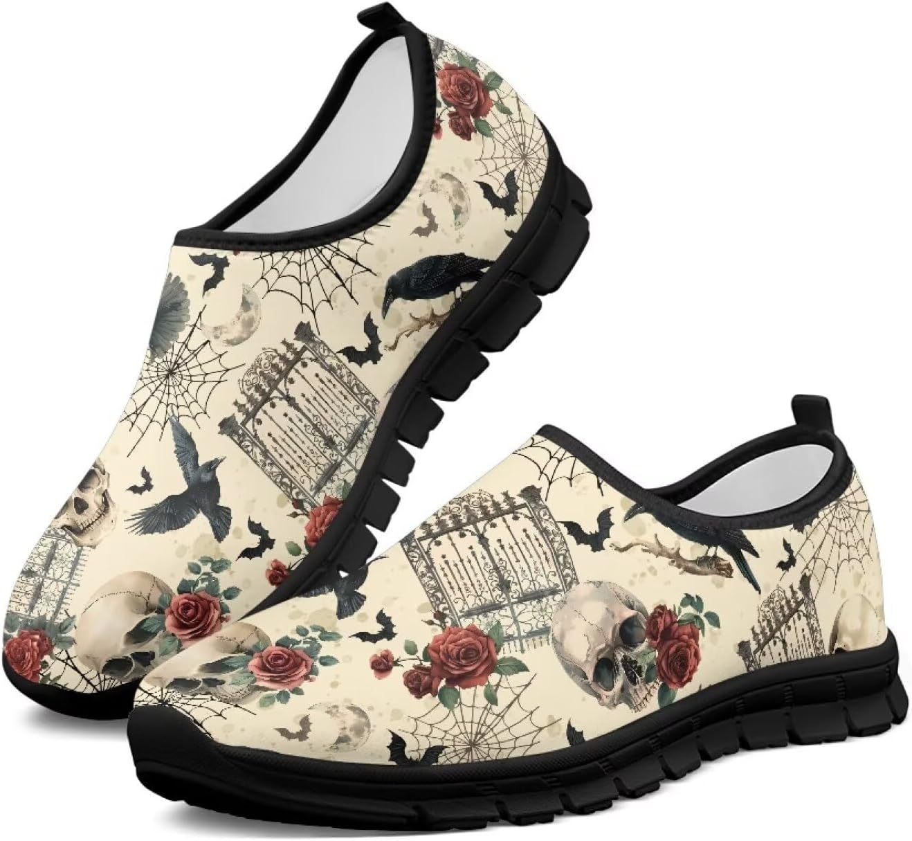 Женские кроссовки широкого размера для бега по дороге, ультралегкие теннисные кроссовки для тренажерного зала, тренировок и ходьбы Chririnla, Skull Rose Print
Женские кроссовки широкого размера для бега по дороге, ультралегкие теннисные кроссовки для тренажерного зала, тренировок и ходьбы Chririnla, Skull Rose Print