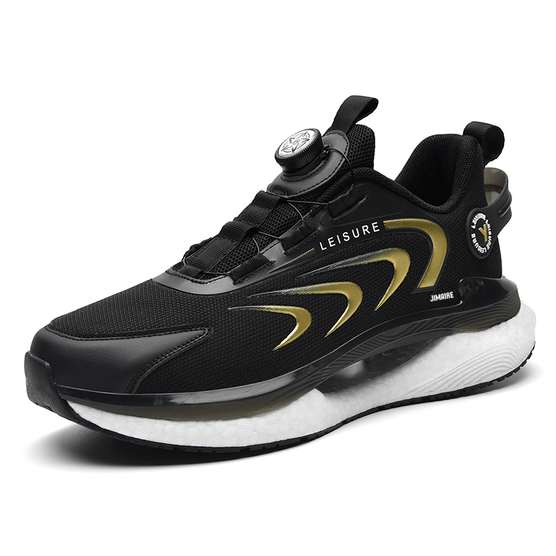 Амортизирующие дышащие низкие повседневные туфли для мужчин King Jinmai, Black Gold
Амортизирующие дышащие низкие повседневные туфли для мужчин King Jinmai, Black Gold