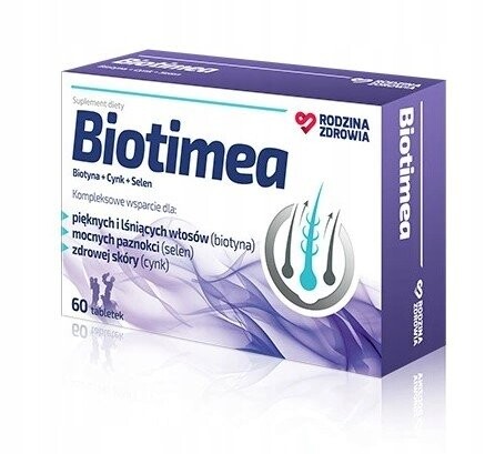 Rodzina Zdrowia, Biotimea, биотин, селен, цинк, 60 таблеток Silesian Pharma
Rodzina Zdrowia, Biotimea, биотин, селен, цинк, 60 таблеток Silesian Pharma