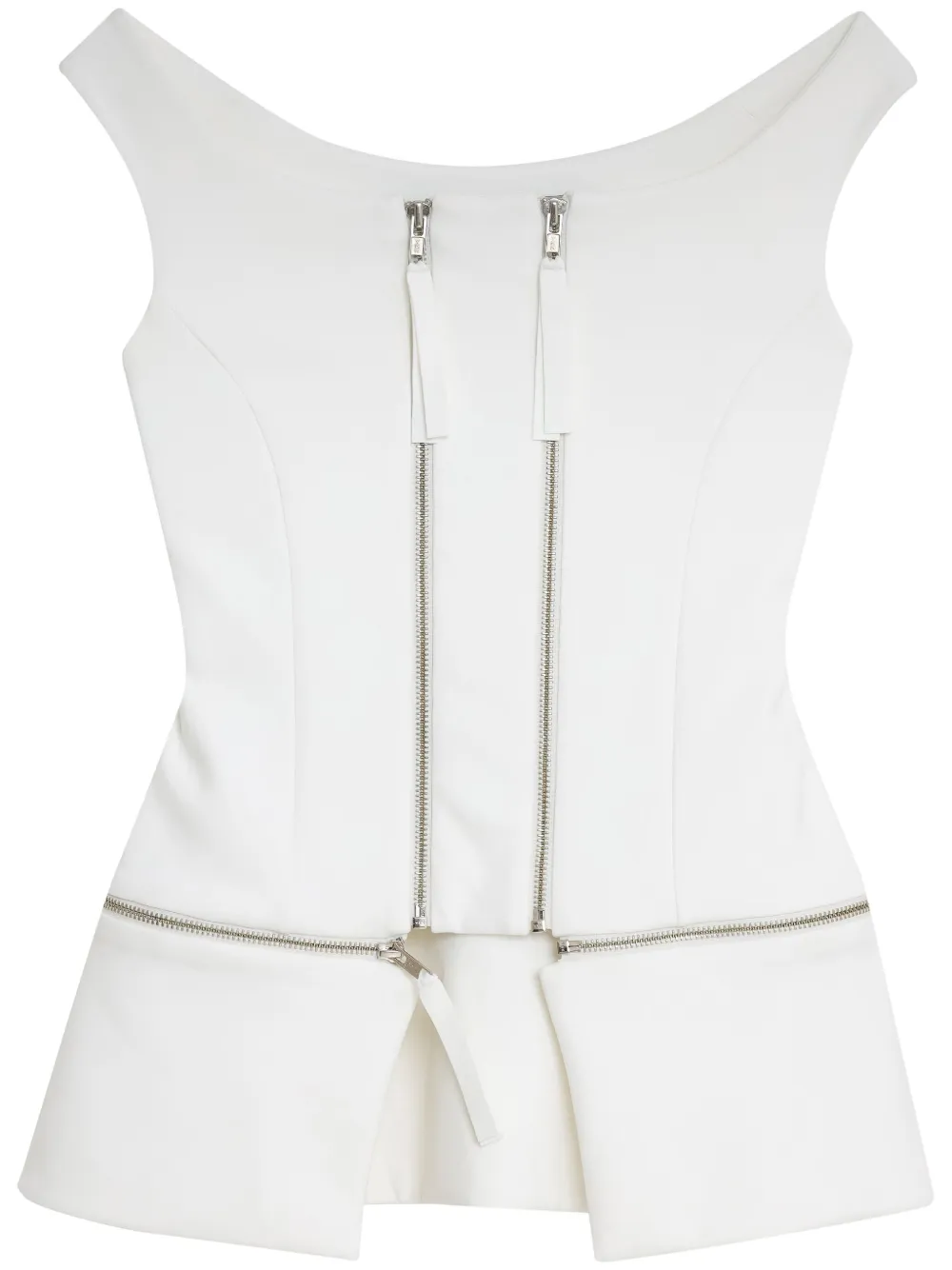 Топ с баской и молнией Gloria Coelho, белый
Топ с баской и молнией Gloria Coelho, белый