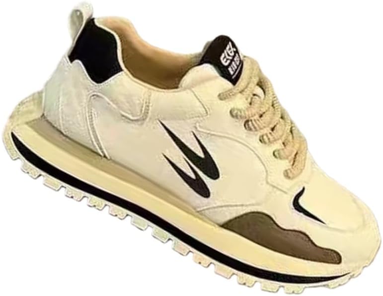 Мужские беговые повседневные спортивные кроссовки - с толстой подошвой, противоскользящие, дышащие и удобные, подходят для активного отдыха, ежедневного использования и тренировок в зале Fmshi, бежевый
Мужские беговые повседневные спортивные кроссовки - с толстой подошвой, противоскользящие, дышащие и удобные, подходят для активного отдыха, ежедневного использования и тренировок в зале Fmshi, бежевый