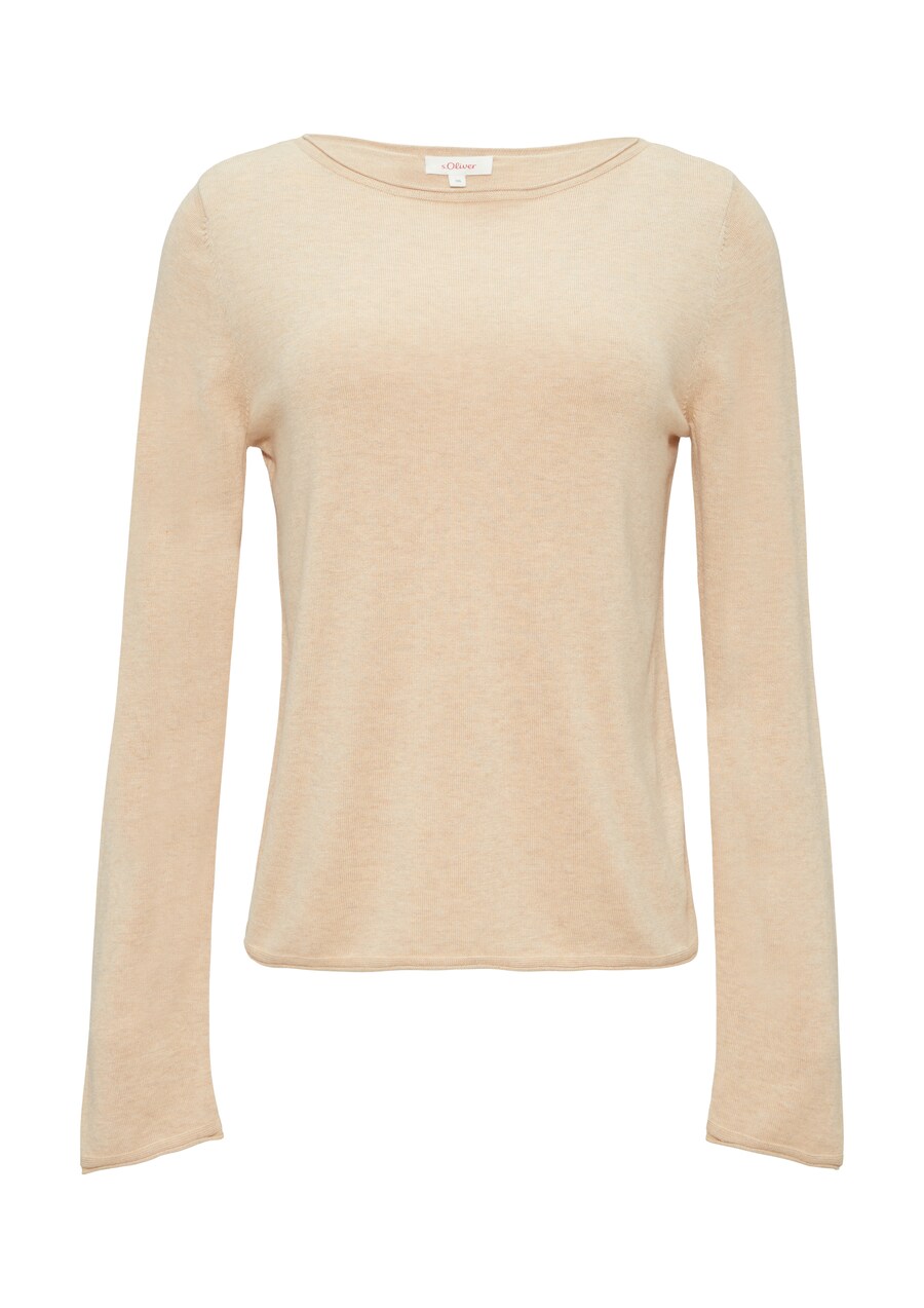 Базовый свитер s.Oliver Sweater, бежевый 
Базовый свитер s.Oliver Sweater, бежевый