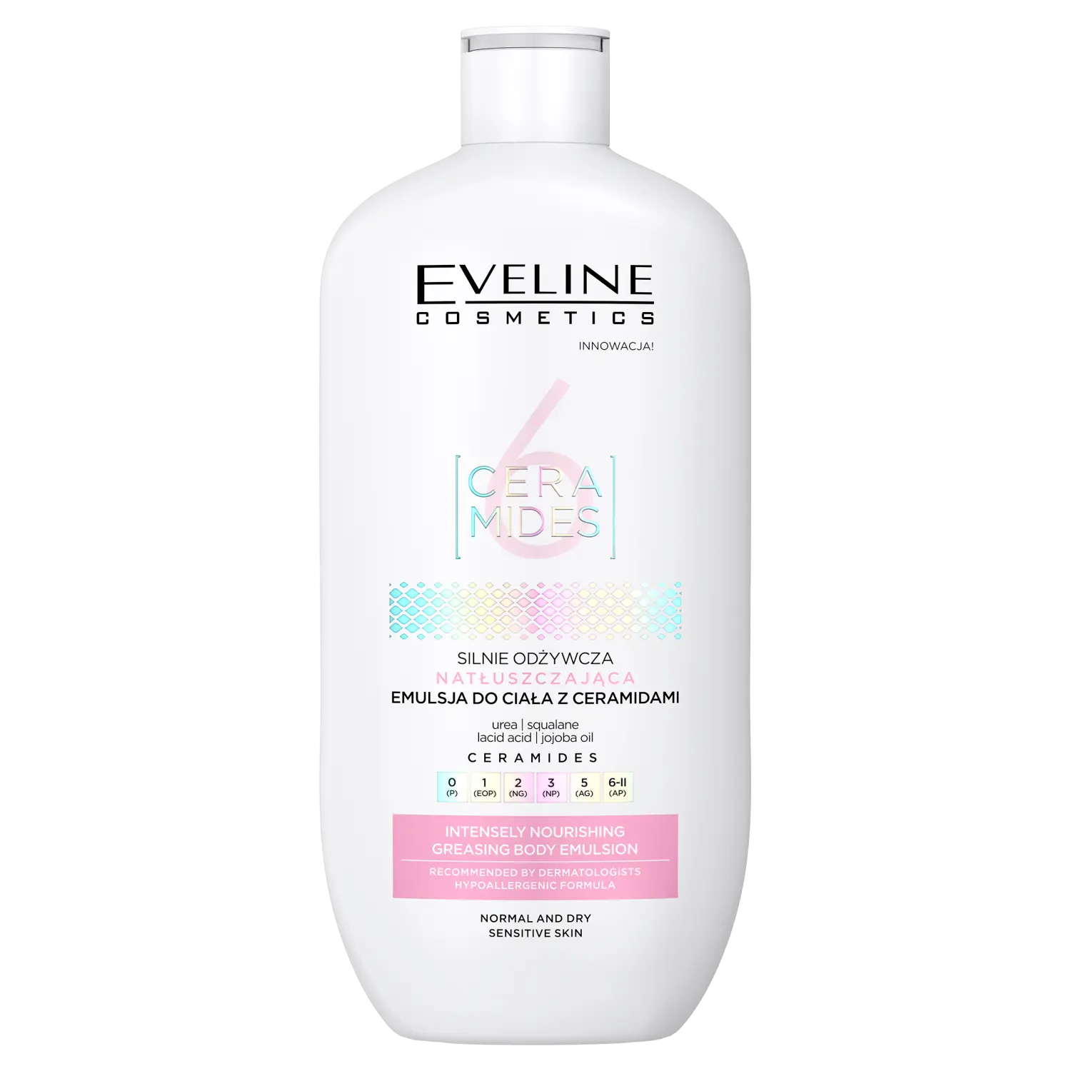 Eveline Cosmetics Ceramids питательная эмульсия для тела, 350 мл
Eveline Cosmetics Ceramids питательная эмульсия для тела, 350 мл