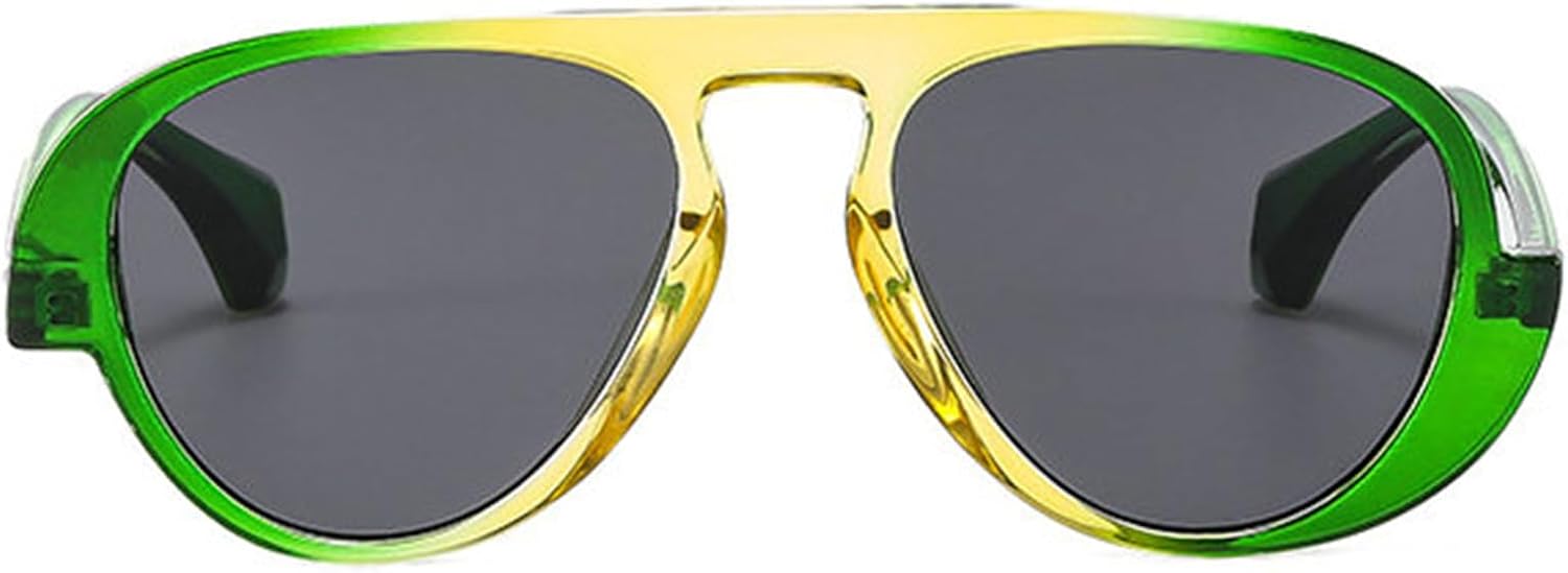 Большие винтажные солнцезащитные очки-пилот от Helena для мужчин и женщин, модные градиентные очки, большие круглые ретро-очки, трендовые зеленые солнцезащитные очки, C2
Большие винтажные солнцезащитные очки-пилот от Helena для мужчин и женщин, модные градиентные очки, большие круглые ретро-очки, трендовые зеленые солнцезащитные очки, C2