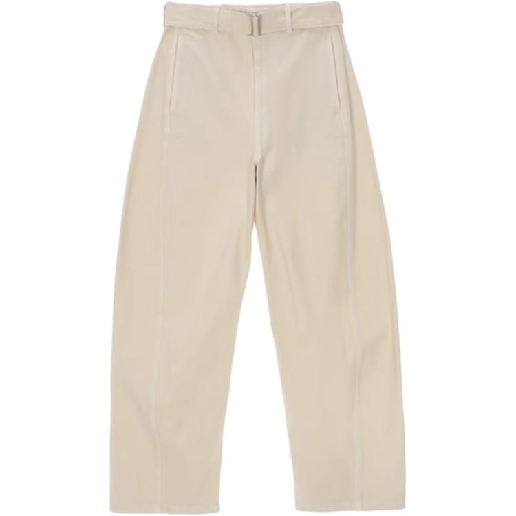 Брюки с перекрученным поясом Lemaire, экрю
Брюки с перекрученным поясом Lemaire, экрю