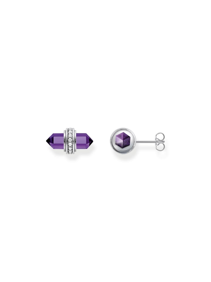 Thomas Sabo Серьги-гвоздики с кристаллом фиолетового оникса в серебристом, фиолетовом и белом цветах
Thomas Sabo Серьги-гвоздики с кристаллом фиолетового оникса в серебристом, фиолетовом и белом цветах