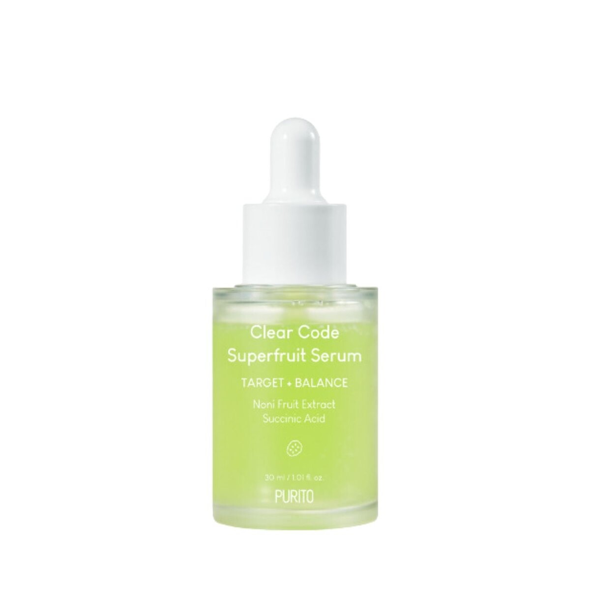 Purito, Clear Code Superfruit Serum, Себорегулирующая сыворотка с экстрактом плодов нони, 30 мл
Purito, Clear Code Superfruit Serum, Себорегулирующая сыворотка с экстрактом плодов нони, 30 мл