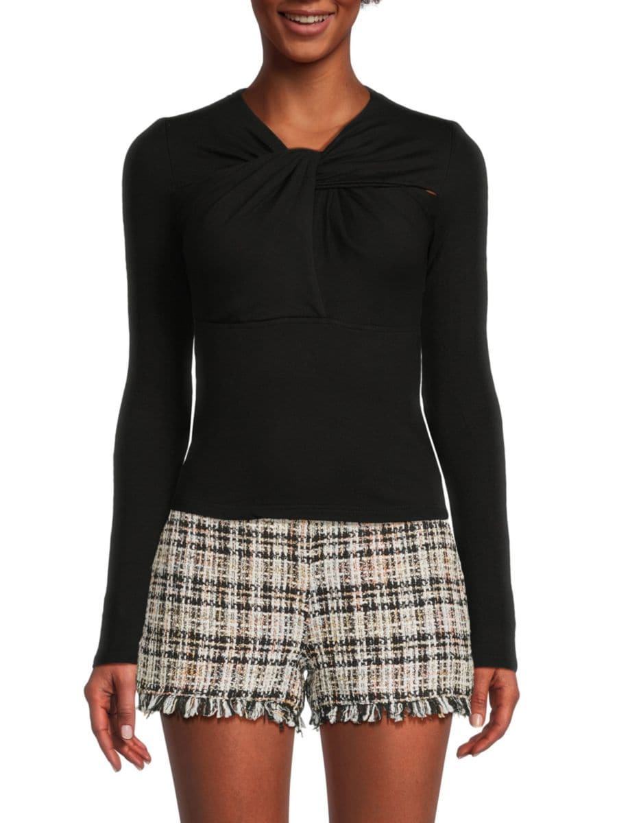 Топ Corinne с вырезом и перекруткой Walter Baker, черный
Топ Corinne с вырезом и перекруткой Walter Baker, черный