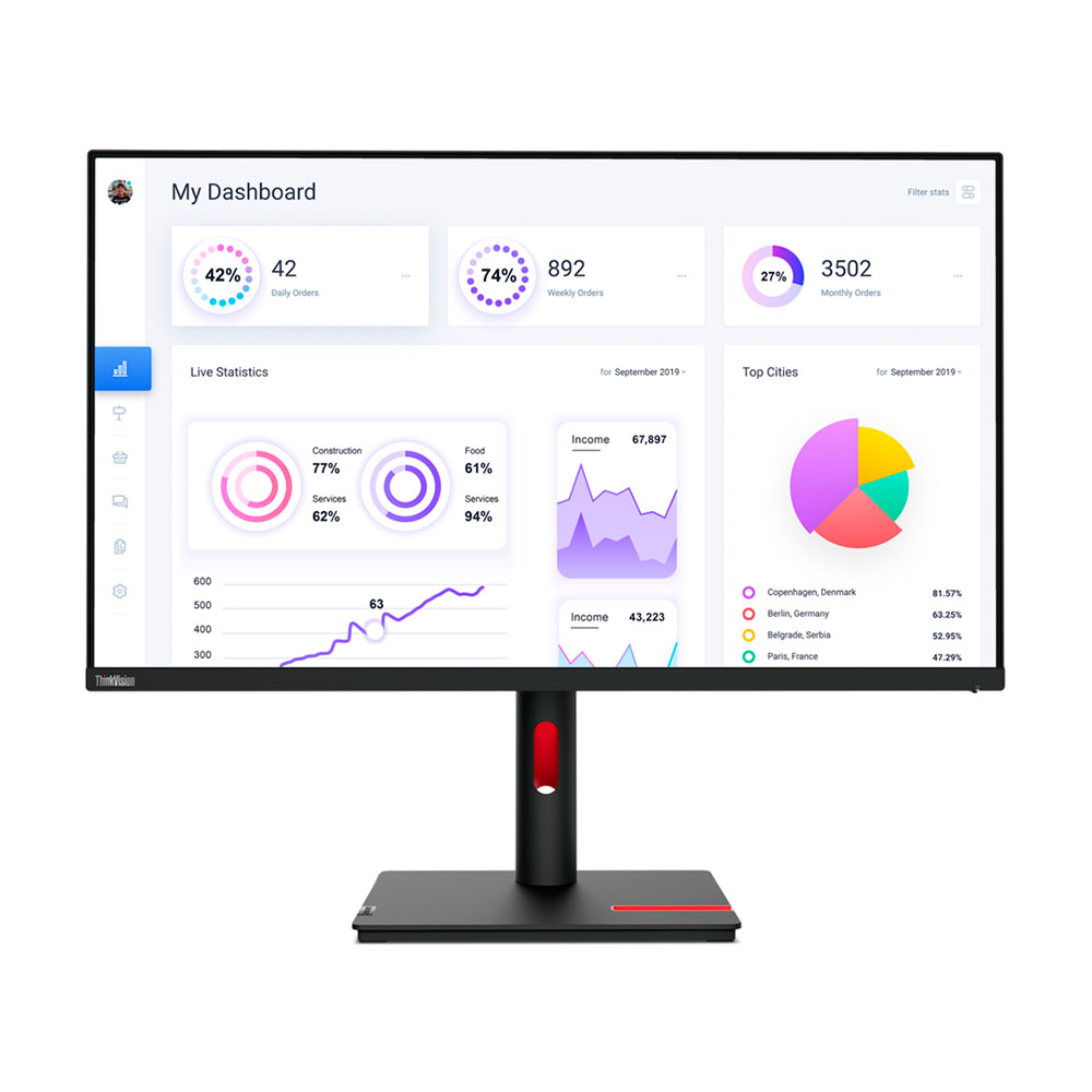 Монитор Lenovo ThinkVision T32p-30, 31.5", 3840x2160, 60 Гц, IPS, черный
Монитор Lenovo ThinkVision T32p-30, 31.5", 3840x2160, 60 Гц, IPS, черный