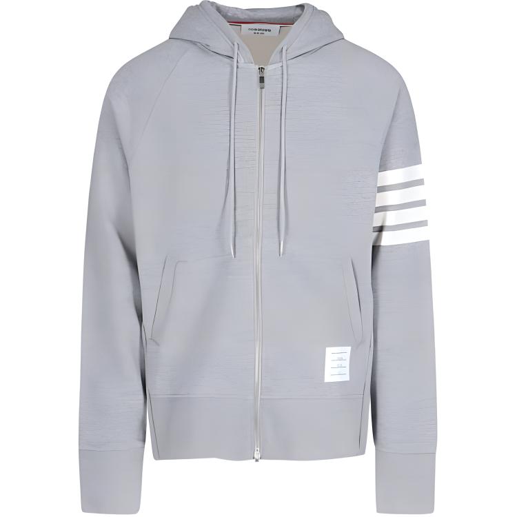 Худи с четырьмя молниями THOM BROWNE, серый
Худи с четырьмя молниями THOM BROWNE, серый