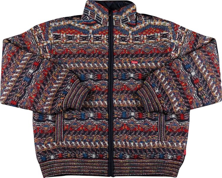 Куртка Supreme x Missoni Reversible Knit Jacket Navy, синий 
Куртка Supreme x Missoni Reversible Knit Jacket Navy, синий
