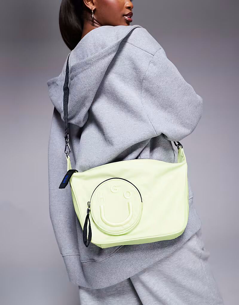 Сумка через плечо Hugo Blue с логотипом ярко-зеленого цвета
Сумка через плечо Hugo Blue с логотипом ярко-зеленого цвета