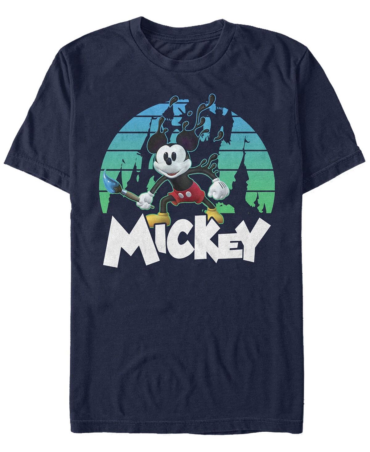 Мужская футболка с коротким рукавом epic mickey mickey retro sunset Fifth Sun, синий 
Мужская футболка с коротким рукавом epic mickey mickey retro sunset Fifth Sun, синий