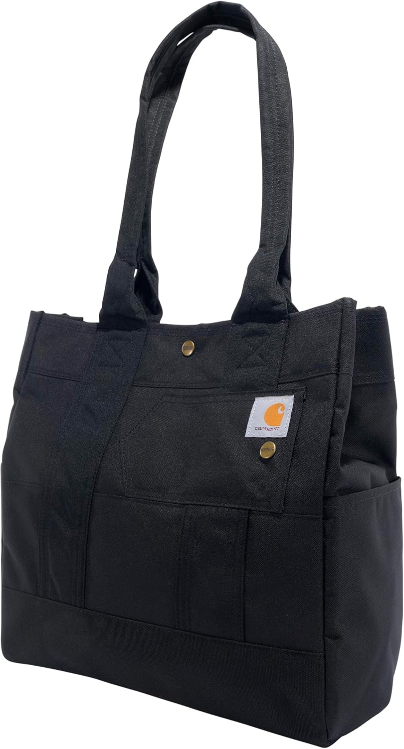 Сумка-тоут Carhartt Vertical Snap Tote, прочная водонепроницаемая сумка с застежкой-кнопкой, Vertical Tote (Black)
Сумка-тоут Carhartt Vertical Snap Tote, прочная водонепроницаемая сумка с застежкой-кнопкой, Vertical Tote (Black)