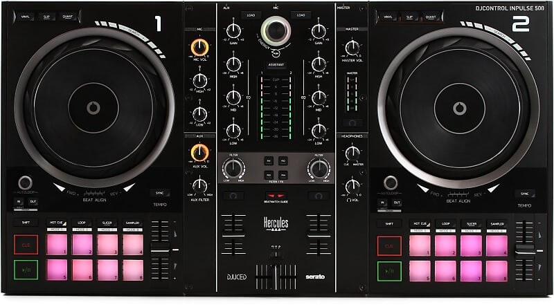 Hercules DJ DJControl Inpulse 500 2-канальный DJ-контроллер AMS-DJC-INPULSE-500
Hercules DJ DJControl Inpulse 500 2-канальный DJ-контроллер AMS-DJC-INPULSE-500