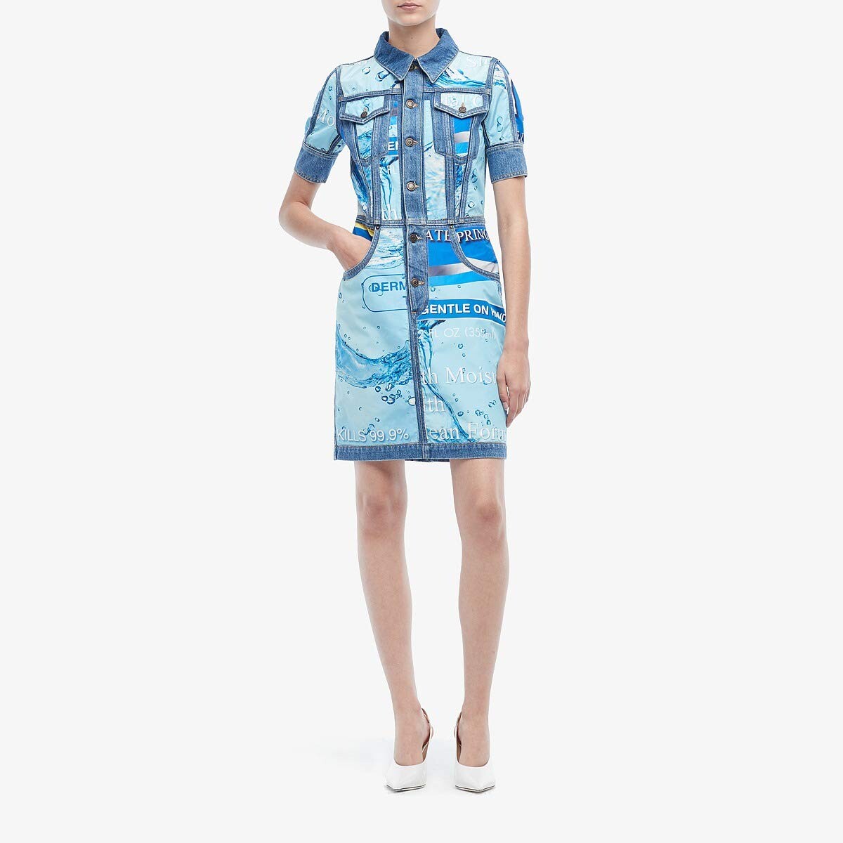 Платье Moschino, Consumer Print Denim Dress
Платье Moschino, Consumer Print Denim Dress