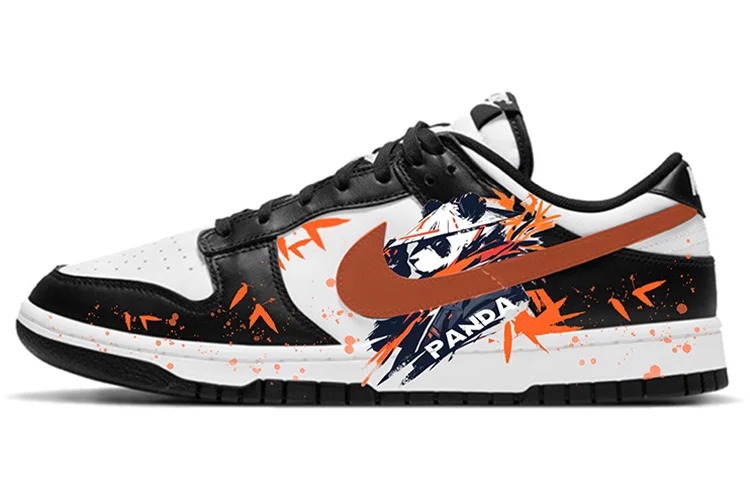 Кастомизированные кроссовки Nike Dunk Skateboarding Unisex Low-top, черный/белый/оранжевый
Кастомизированные кроссовки Nike Dunk Skateboarding Unisex Low-top, черный/белый/оранжевый