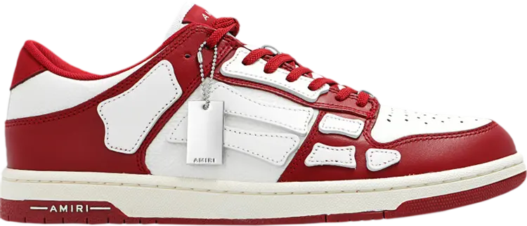 Кроссовки Amiri Skel Top Red White, красный 
Кроссовки Amiri Skel Top Red White, красный