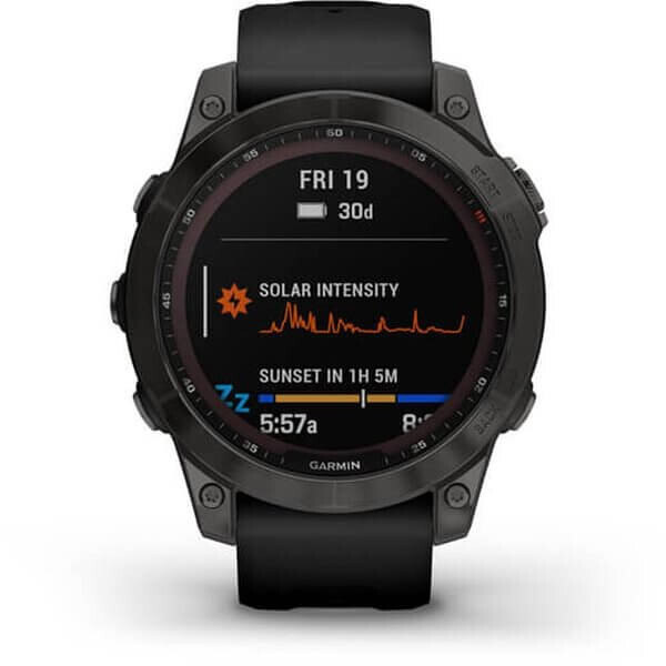 Умные часы Garmin Fenix 7 Sapphire Solar, титановый черный DLC с черным ремешком
Умные часы Garmin Fenix 7 Sapphire Solar, титановый черный DLC с черным ремешком