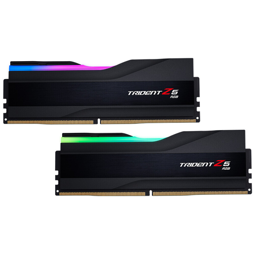 Оперативная память G.SKILL Trident Z5 RGB, 64 Гб DDR5 (2x32 Гб), 6000 МГц, CL30, F5-6000J3040G32GX2-TZ5RK, черный
Оперативная память G.SKILL Trident Z5 RGB, 64 Гб DDR5 (2x32 Гб), 6000 МГц, CL30, F5-6000J3040G32GX2-TZ5RK, черный