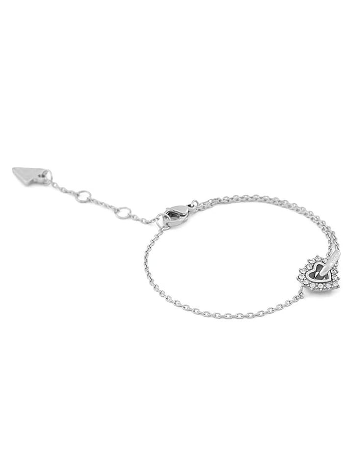 Guess Женский браслет «Бесконечное сердце» с кристаллами, размер S, серебристый
Guess Женский браслет «Бесконечное сердце» с кристаллами, размер S, серебристый