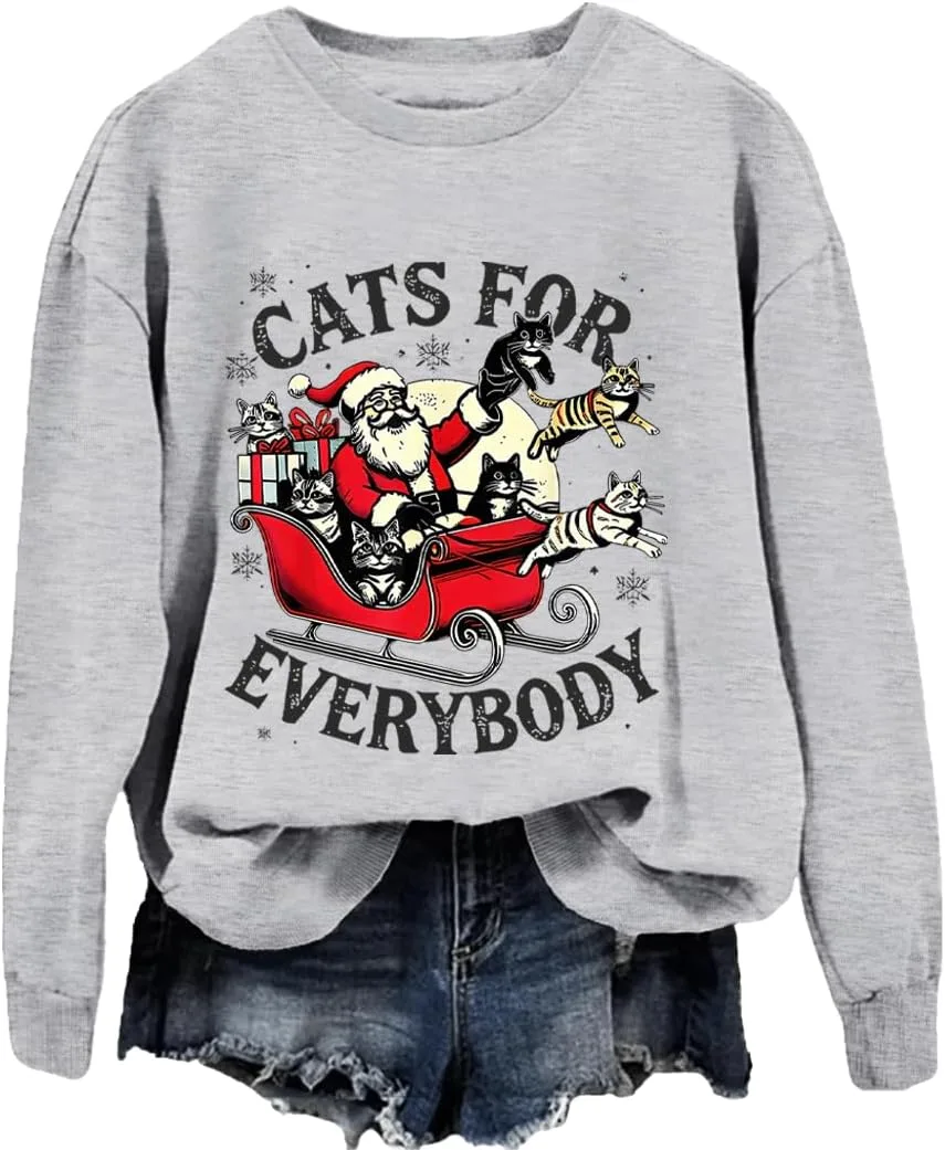 Свитшот с забавными котами на Рождество JIONOCY
Свитшот с забавными котами на Рождество JIONOCY