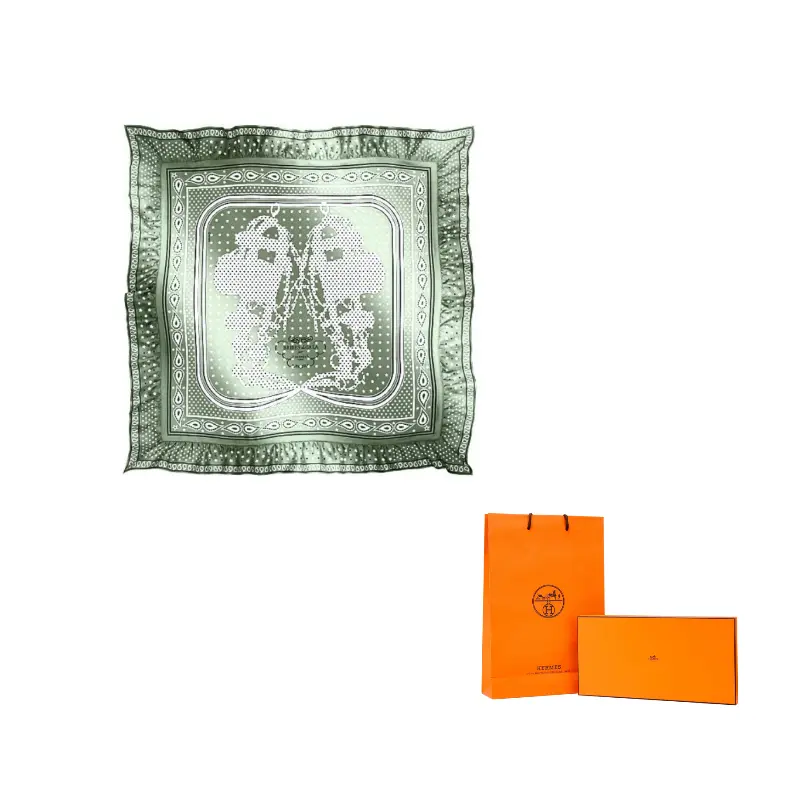 HERMES Шелковый шарф Green, Зеленый, HERMES Шелковый шарф Green
HERMES Шелковый шарф Green, Зеленый, HERMES Шелковый шарф Green