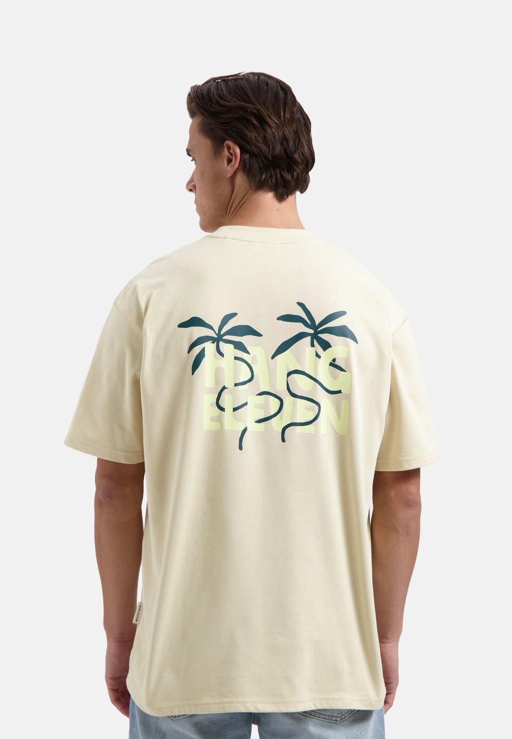 Футболка с принтом HANG ELEVEN, песочный 
Футболка с принтом HANG ELEVEN, песочный