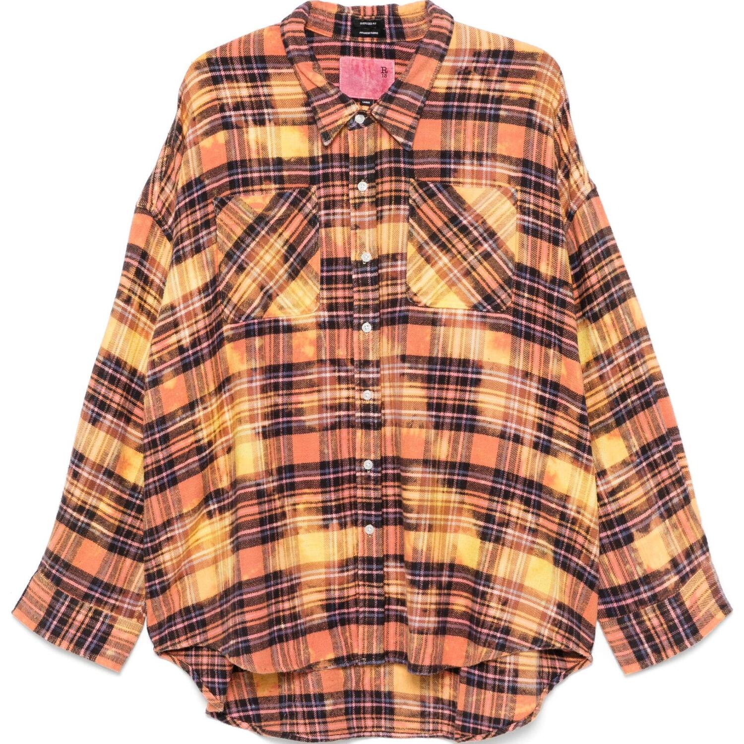 Клетчатая рубашка R13, оранжевый
Клетчатая рубашка R13, оранжевый