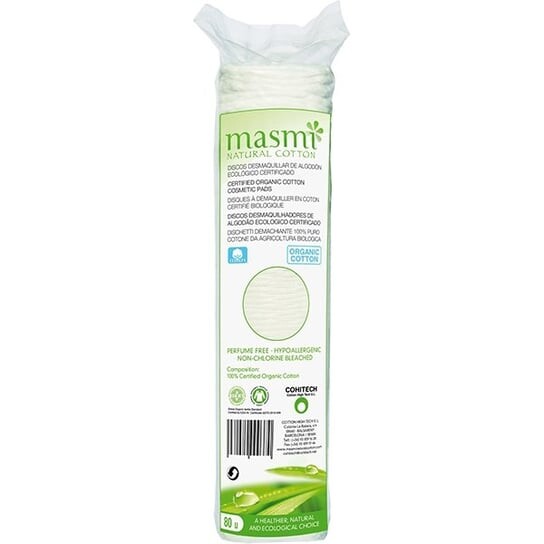 Ватные диски из органического хлопка, 80 шт. Masmi
Ватные диски из органического хлопка, 80 шт. Masmi