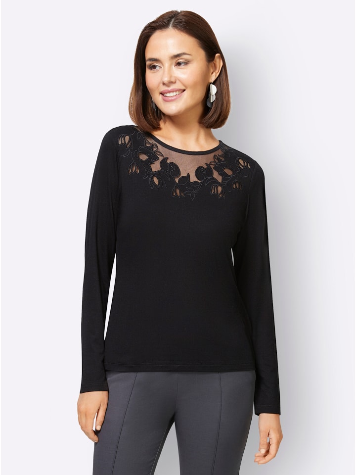 Рубашка с длинными рукавами черного цвета creation L
Рубашка с длинными рукавами черного цвета creation L