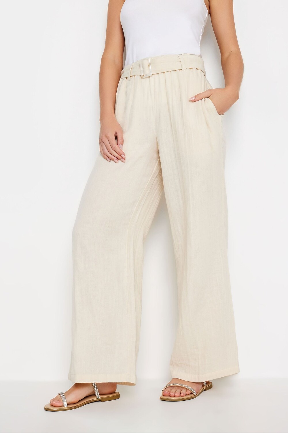 Бежевые брюки с широкими штанинами и поясом Pixiegirl Petite, бежевый
Бежевые брюки с широкими штанинами и поясом Pixiegirl Petite, бежевый