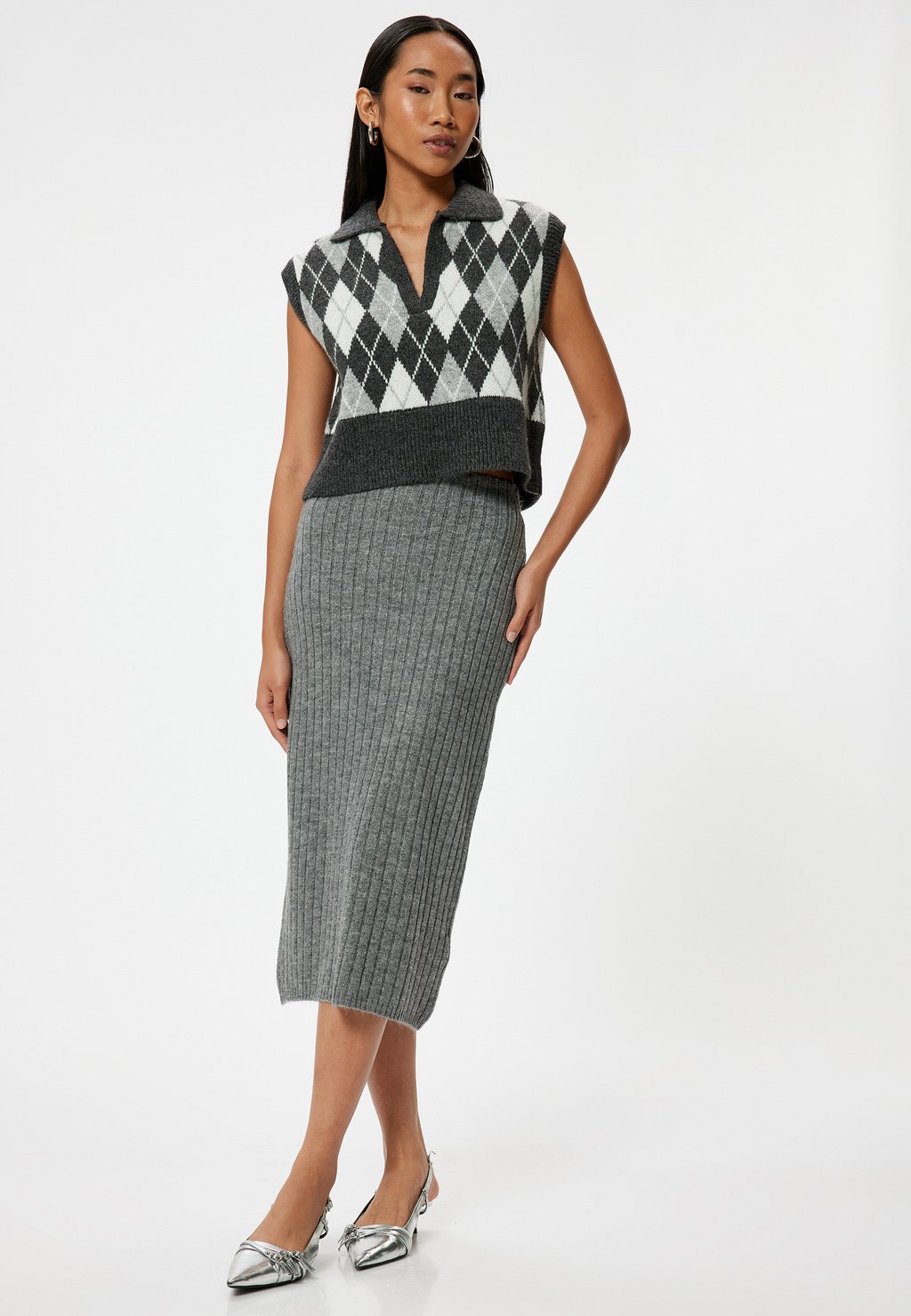 Юбка-карандаш Koton, серый
Юбка-карандаш Koton, серый