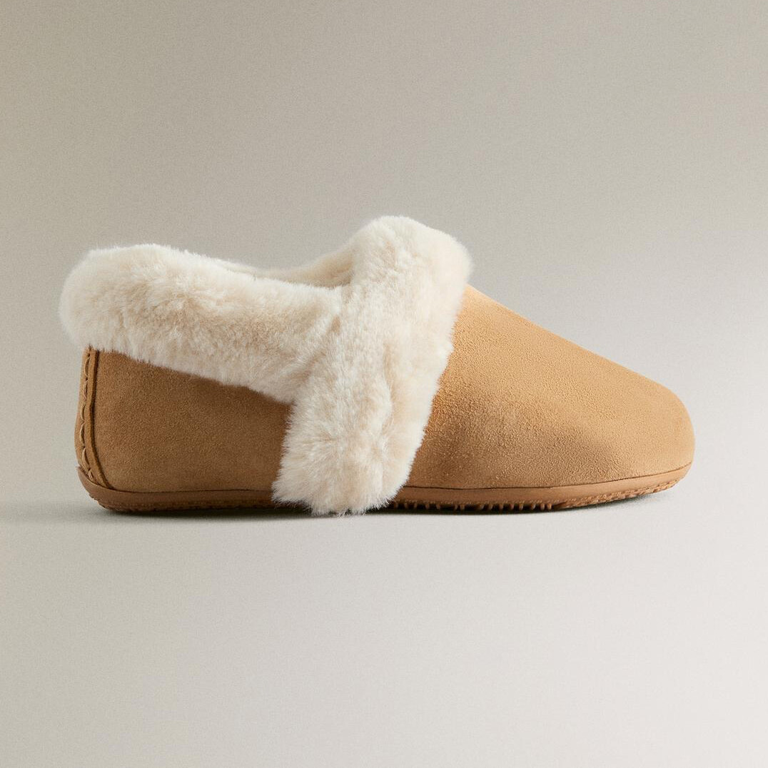 Детские тапочки Zara Home Cosy Leather, коричневый/белый
Детские тапочки Zara Home Cosy Leather, коричневый/белый