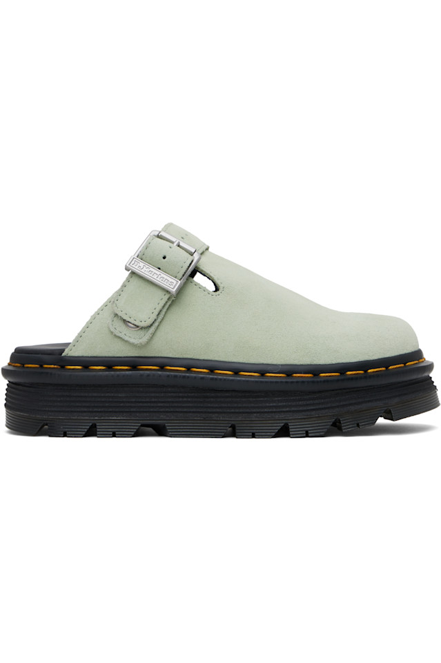 Зебзаг замшевые мюли на платформе с ремешком Dr. Martens, зеленый
Зебзаг замшевые мюли на платформе с ремешком Dr. Martens, зеленый