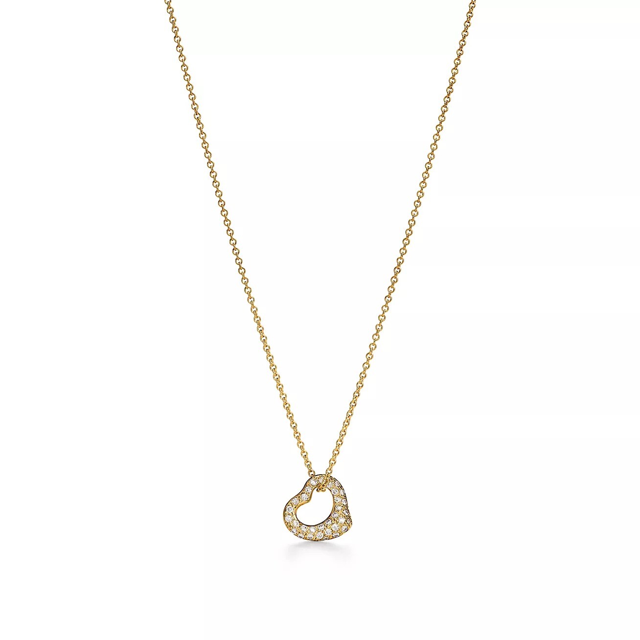 Подвеска Tiffany & Co. x Elsa Peretti Open Heart, золото/бриллианты
Подвеска Tiffany & Co. x Elsa Peretti Open Heart, золото/бриллианты