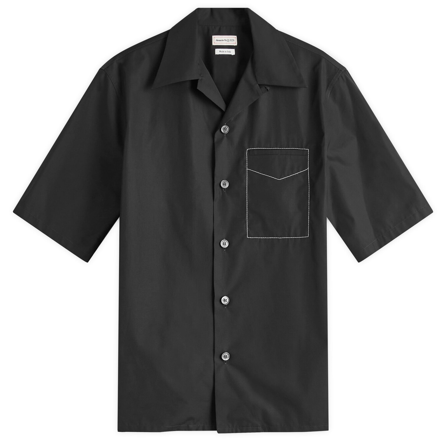Рубашка с коротким рукавом Alexander Mcqueen Contrast Stitch Short Sleeve Shirt, черный
Рубашка с коротким рукавом Alexander Mcqueen Contrast Stitch Short Sleeve Shirt, черный