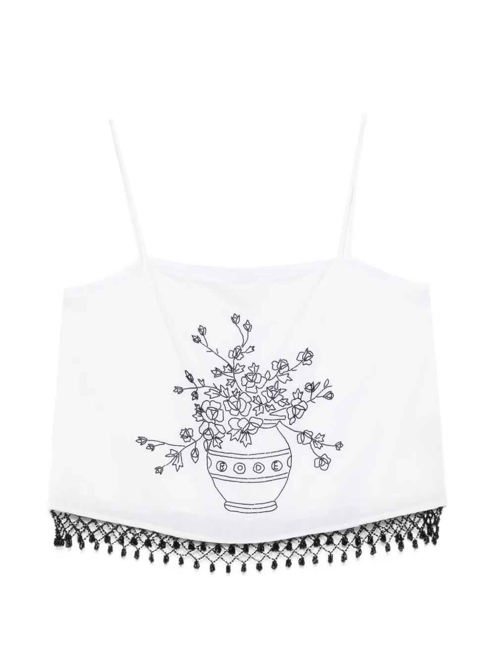 Топ с цветочным принтом Rosebloom Bode, белый
Топ с цветочным принтом Rosebloom Bode, белый