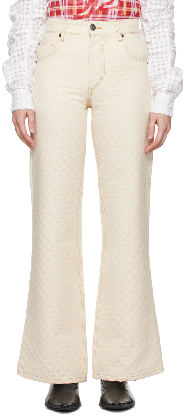 Бежевые джинсы с пятью карманами Charles Jeffrey LOVERBOY
Бежевые джинсы с пятью карманами Charles Jeffrey LOVERBOY