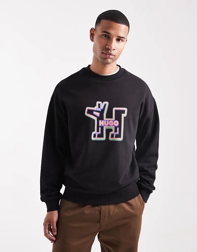 Толстовка HUGO BLUE Newirex с логотипом собаки, черная
Толстовка HUGO BLUE Newirex с логотипом собаки, черная