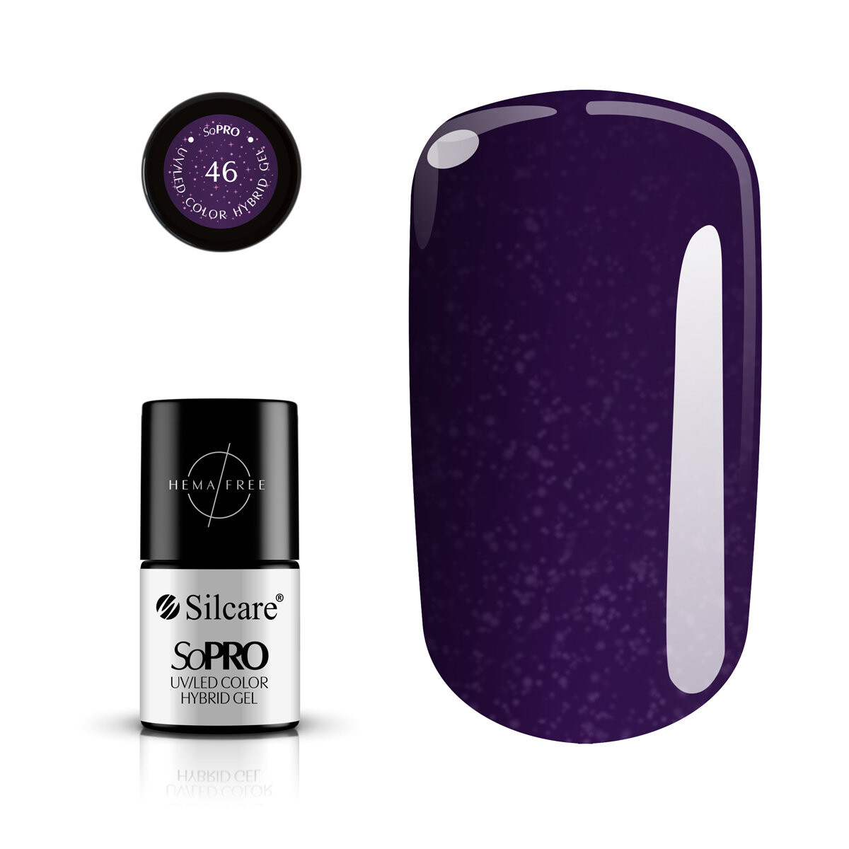 Silcare, Гибридный лак SoPRO 46, 7 г 
Silcare, Гибридный лак SoPRO 46, 7 г