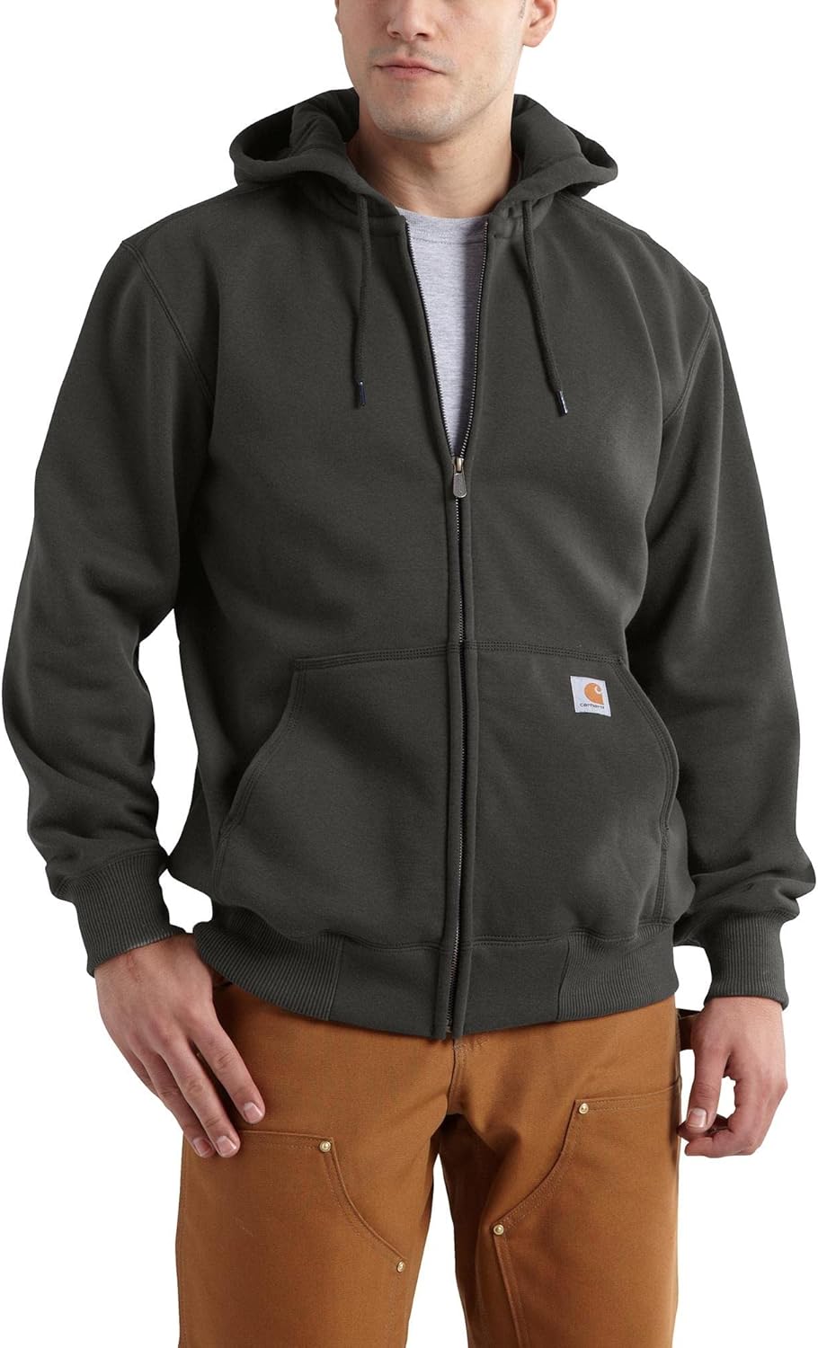 Толстовка Carhartt с капюшоном и молнией спереди, модель Paxton, утепленная, с технологией Rain Defender, для высоких мужчин, Peat
Толстовка Carhartt с капюшоном и молнией спереди, модель Paxton, утепленная, с технологией Rain Defender, для высоких мужчин, Peat