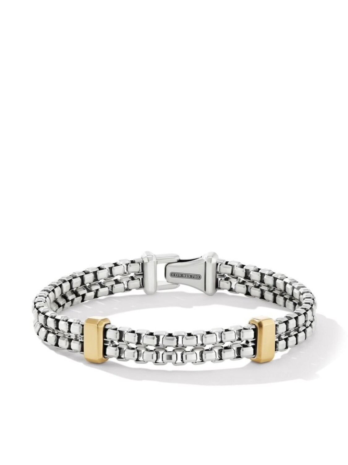 Браслет Double Box Chain Station из желтого золота David Yurman, серебряный
Браслет Double Box Chain Station из желтого золота David Yurman, серебряный