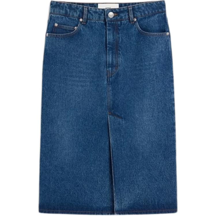 Ami Paris Юбка джинсовая миди AMIPARIS, Винтажный синий
Ami Paris Юбка джинсовая миди AMIPARIS, Винтажный синий