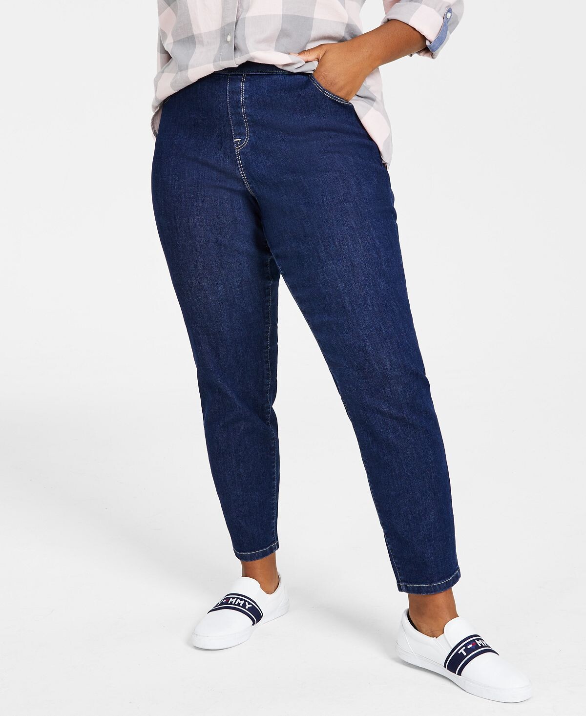 Джинсы th flex plus size gramercy без застежек, созданные для macy's Tommy Hilfiger, мульти
Джинсы th flex plus size gramercy без застежек, созданные для macy's Tommy Hilfiger, мульти