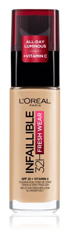 Жидкая основа длительного действия L’Oréal Paris Infaillible 32H Fresh Wear, оттенок 100 Linen 30 мл
Жидкая основа длительного действия L’Oréal Paris Infaillible 32H Fresh Wear, оттенок 100 Linen 30 мл